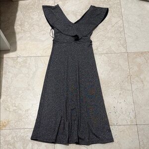 FRNCH Sparkling Black Maxi Dress